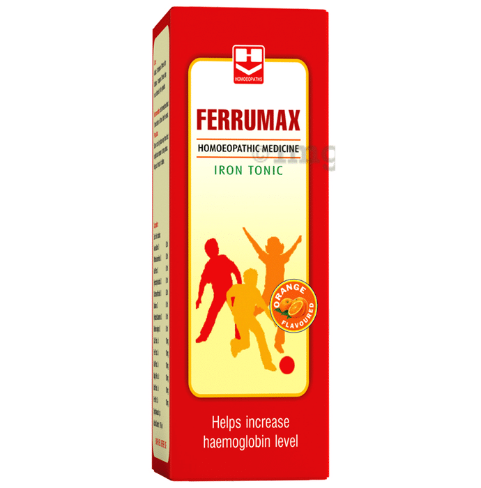 Homeopaths Ferrumax Iron Tonic Orange