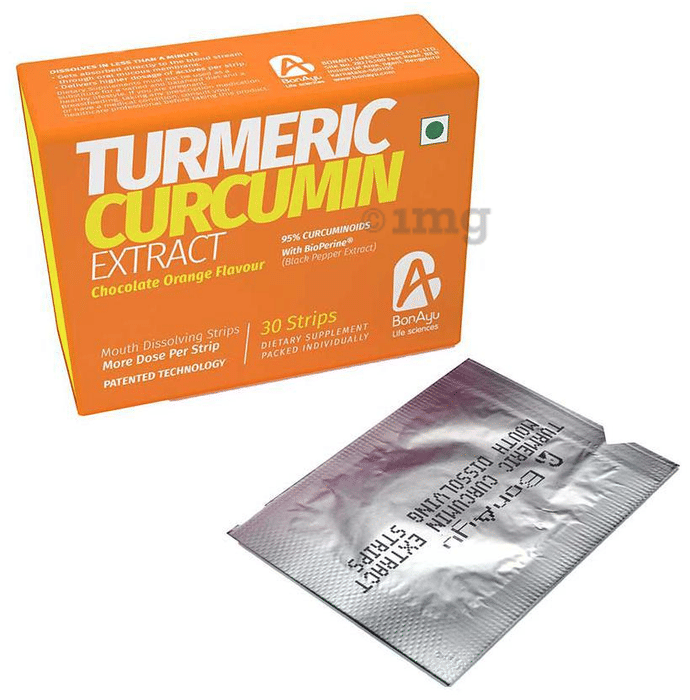 BonAyu Turmeric Curcumin Extract Mouth Dissolving Strip Chocolate