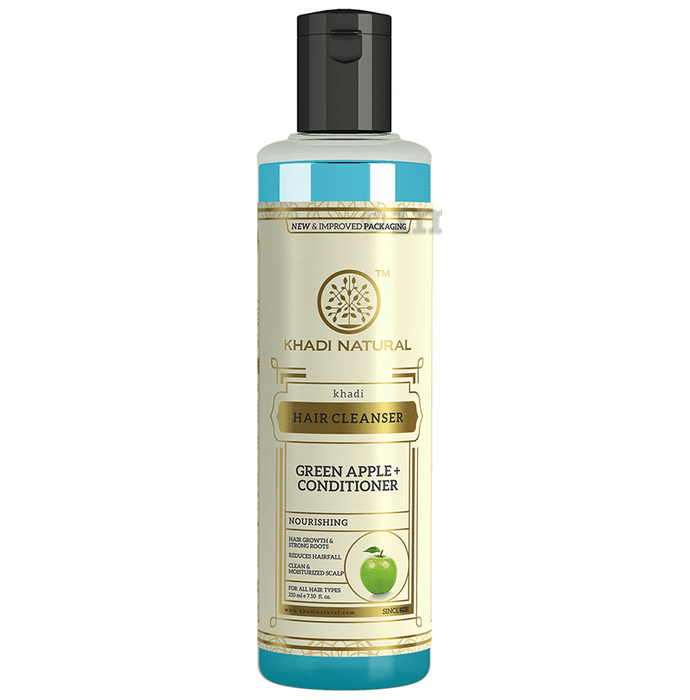 Khadi Naturals Ayurvedic Green Apple + Conditioner Hair Cleanser