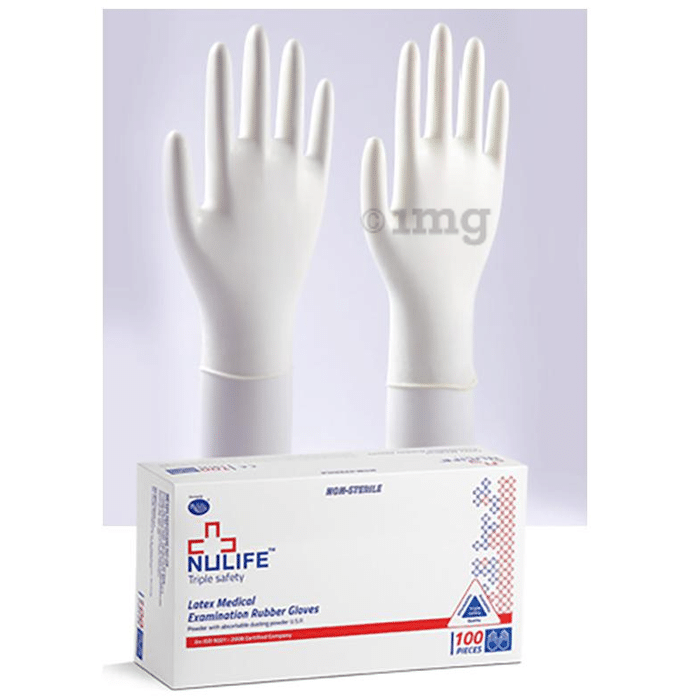 Nulife Latex Medical Examination Powdered Gloves Small