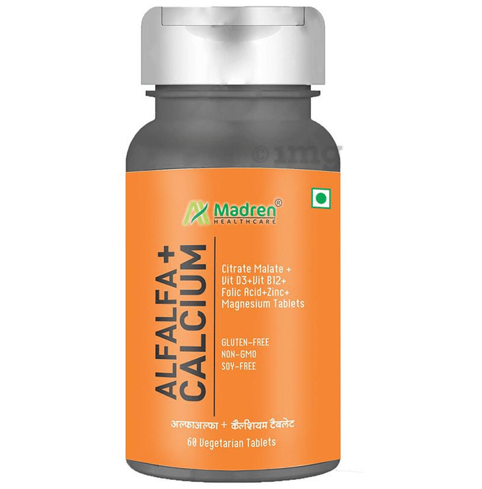 Madren Healthcare Alfalfa + Calcium Vegetarian Tablet