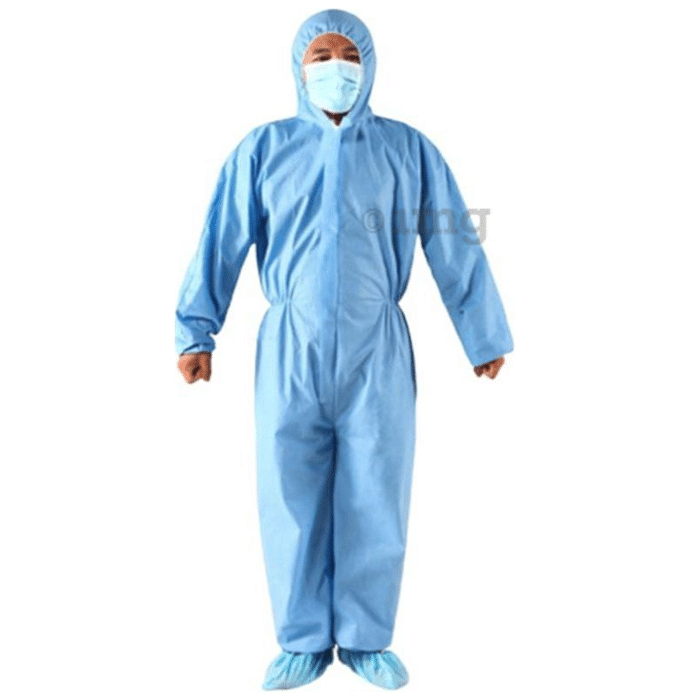DCG 3 Ply PPE Suit (75 GSM) XL Blue Buy box of 10.0 kit at best price