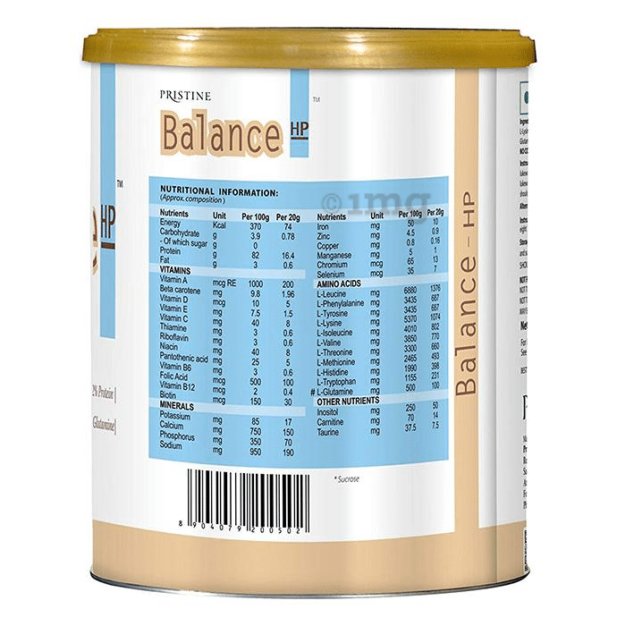 Pristine Balance HP Vanilla Powder