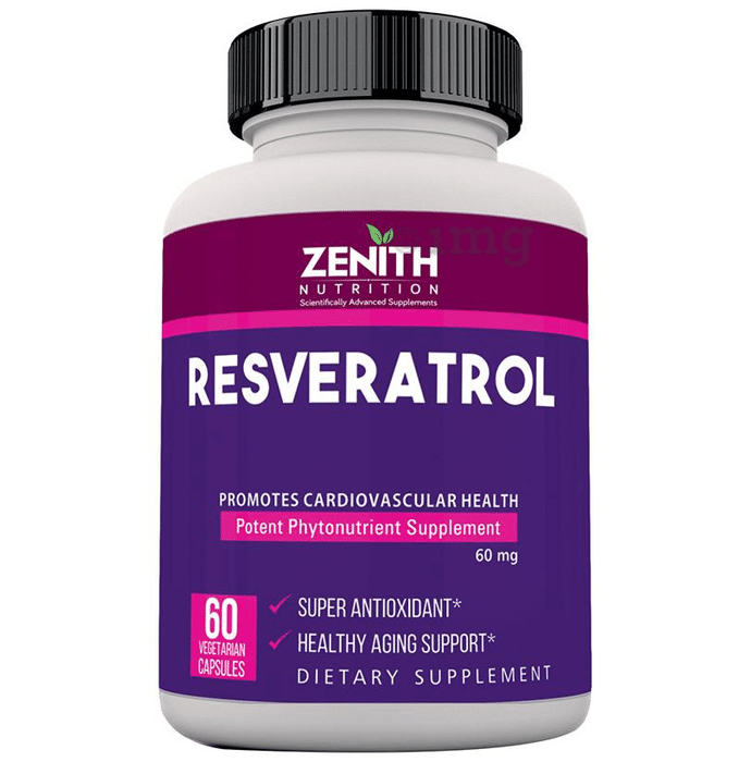 Zenith Nutrition Resveratrol 60mg Capsule