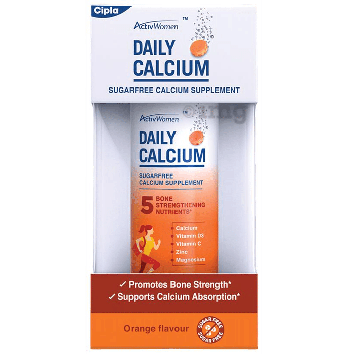 ActivWomen Daily Calcium Supplement Orange Sugar Free