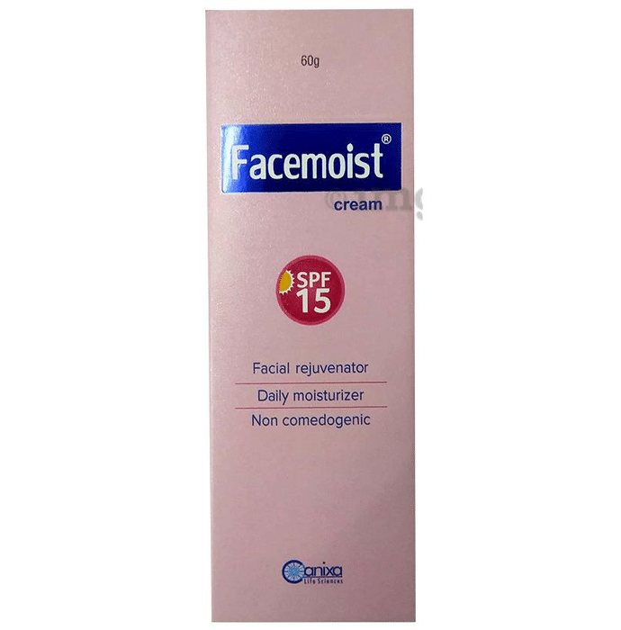 Facemoist Cream SPF 15 | Facial Rejuvenator & Daily Moisturiser | Non-Comedogenic