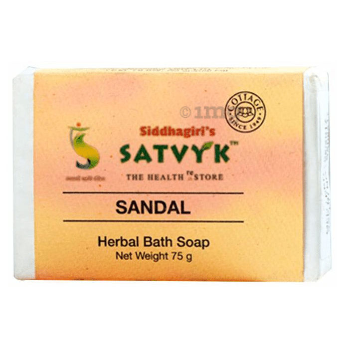 Satvyk Herbal Bath Soap Sandal