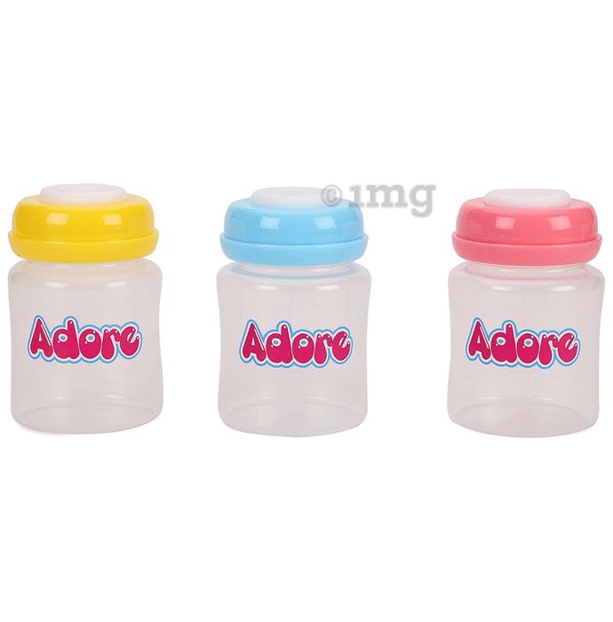 Adore Breast Milk Storage Bottles Multicolor