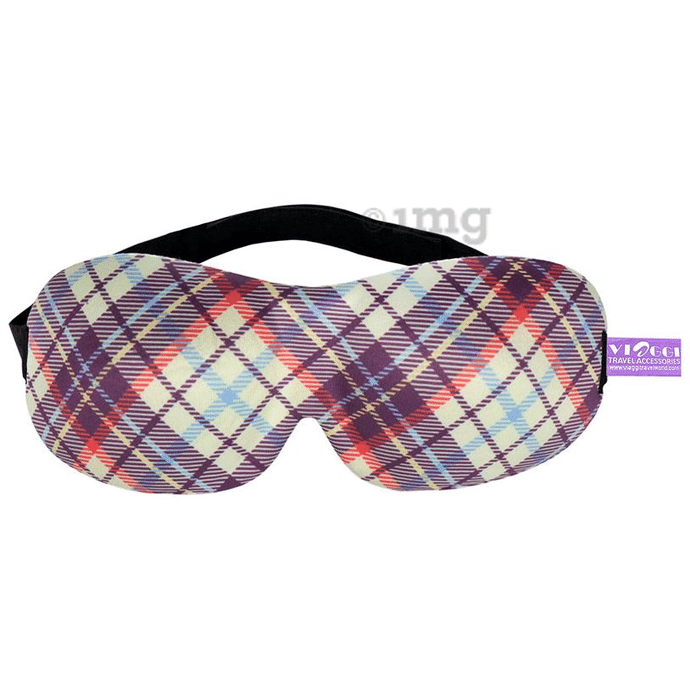 Viaggi 3D Eye Mask Purple Printed