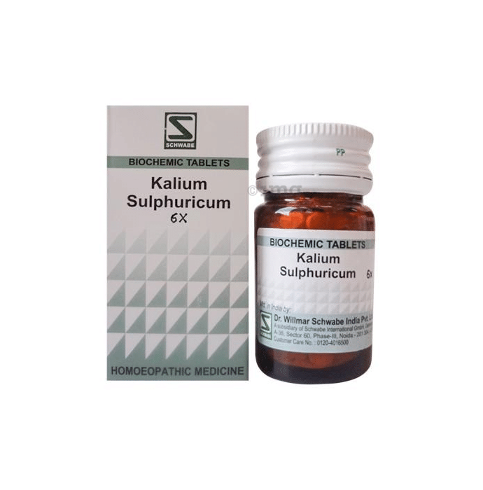 Dr Willmar Schwabe India Kali Sulphuricum Biochemic Tablet 6X