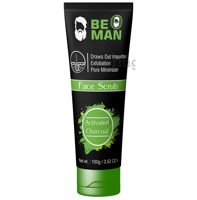 Be O Man Activated Charcoal Face Scrub