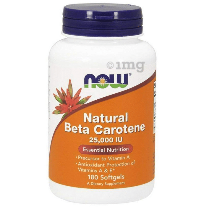 Now Foods Natural Beta Carotene 25000 IU Softgels