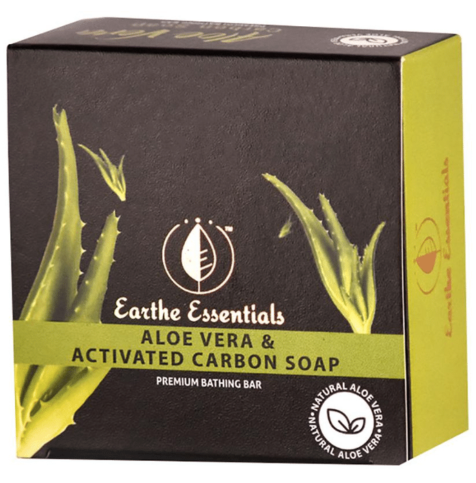 Earthe Essentials Premium Bathing Bar Aloe Vera & Activated Carbon