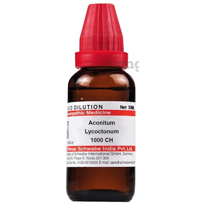 Dr Willmar Schwabe India Aconitum Lycoctonum Dilution 1000 CH