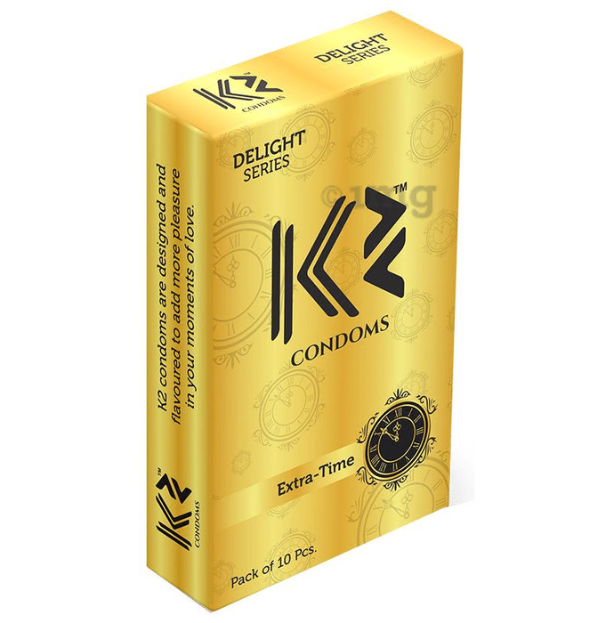 K2 Delight Series Condom with Dotted Rings Extra-Time