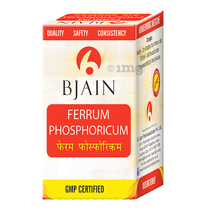 Bjain Ferrum Phosphoricum Biochemic Tablet 6X