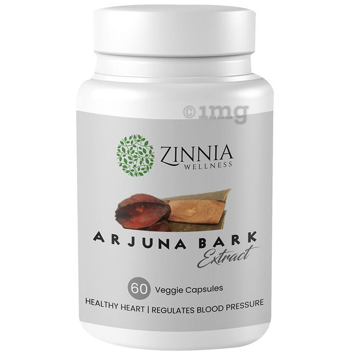 Zinnia Wellness Arjuna Bark Extract Veggie Capsule