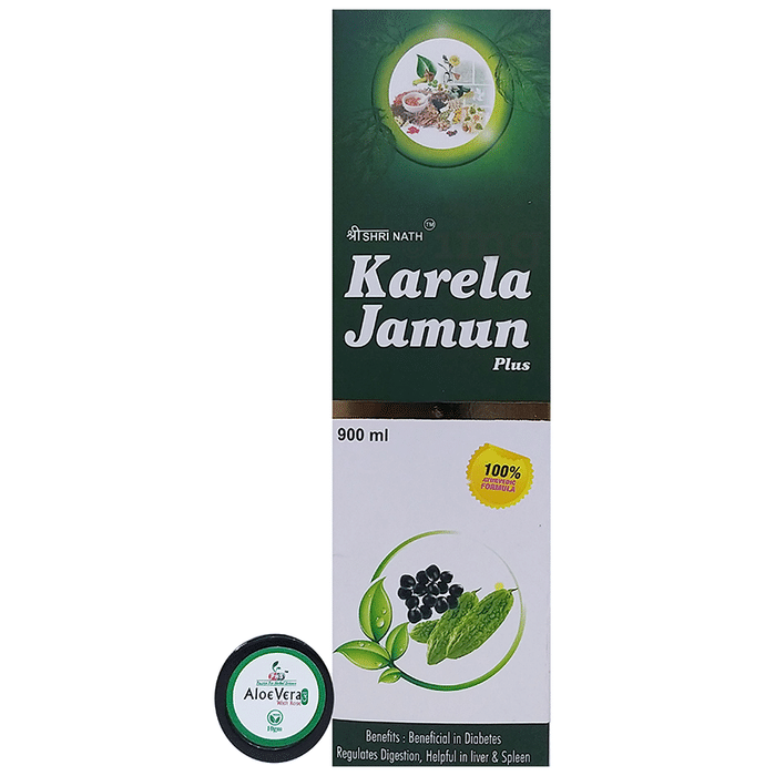 Shri Nath Karela Jamun Plus Ras with Aloe Vera Gel 10gm free