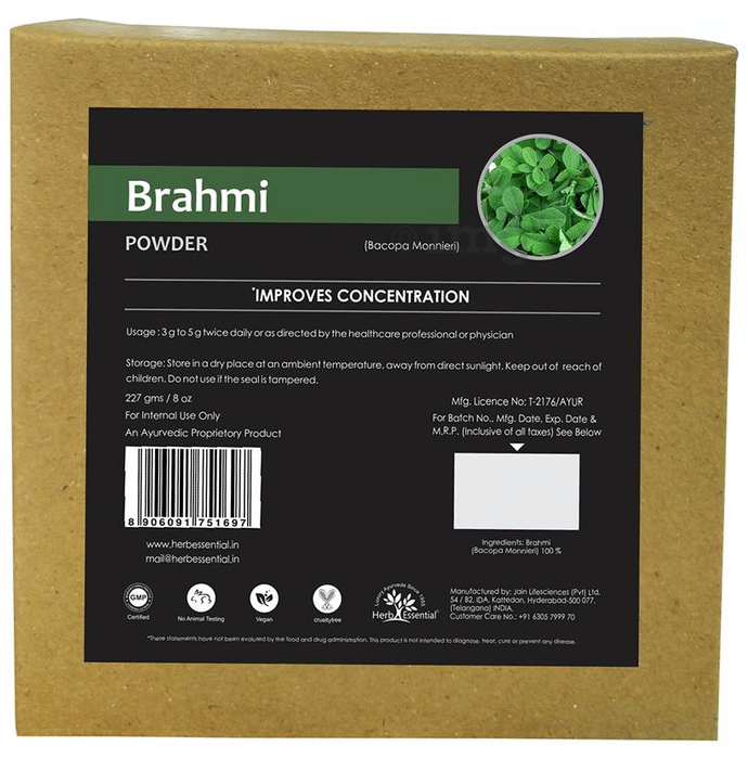Herb Essential Brahmi (Bacopa Monnieri) Powder