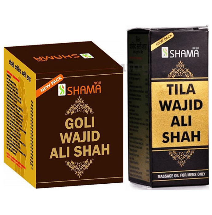 New Shama Combo Pack of Goli Wajid Ali Shah 10 Tablets & Tila Wajid Ali Shah 15ml