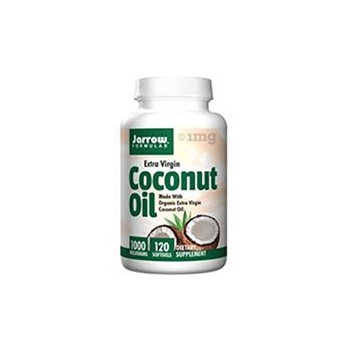 Jarrow Formulas Extra Virgin Coconut Oil 1000mg Soft Gelatin Capsule