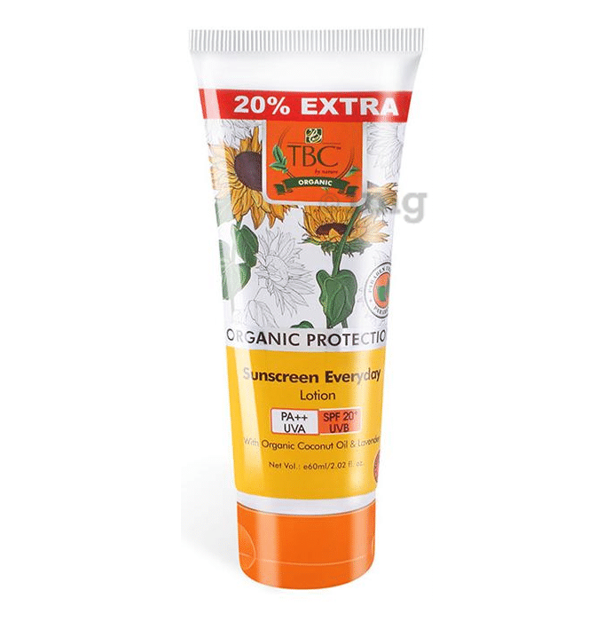 TBC Organic Protection Sunscreen Everyday Lotion SPF 20