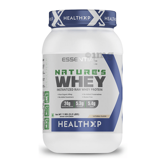 HealthXP Nature's Raw Whey Protein Natural