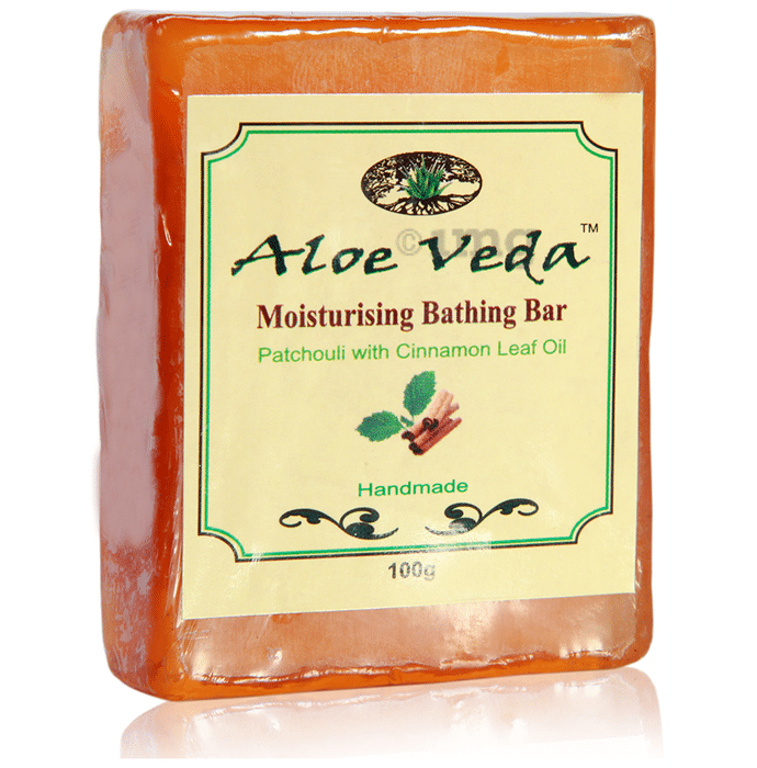 Aloe Veda Moisturising Bathing Bar Patchouli with Cinnamon Leaf Oil