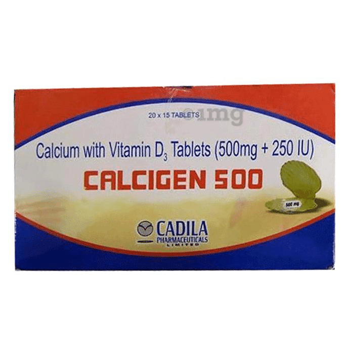Calcigen 500 mg Tablet