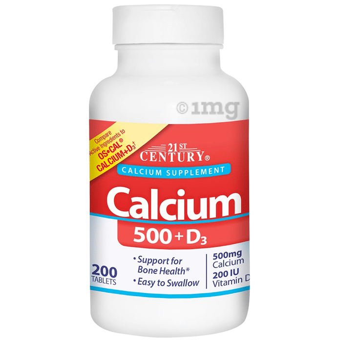 21st Century Calcium 500 + D3 Tablet