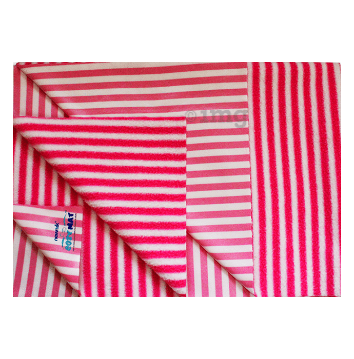 Newnik Cozymat Stripy Soft (Narrow Stripes) (Size: 70cm X 100cm) Medium Marshmallow