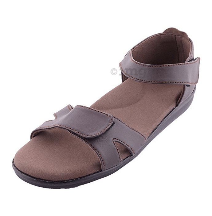 Dia One Orthopedic Sandal Rubber Sole MCP Insole Diabetic Footwear for Women Dia_13 Size 8