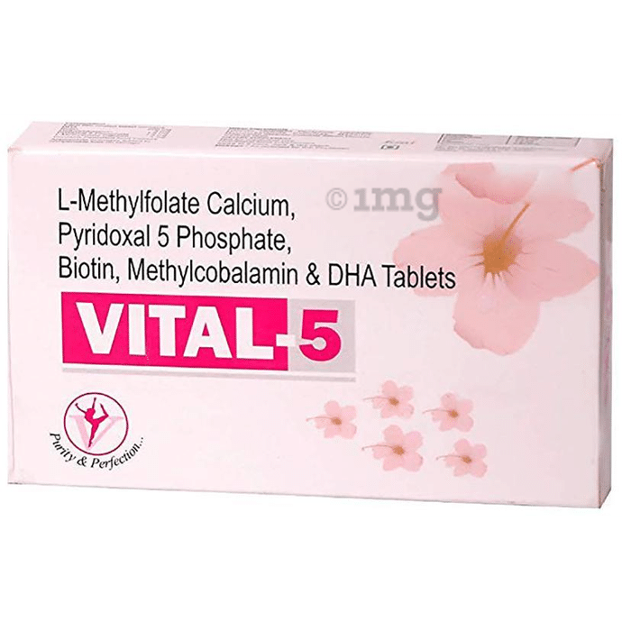 Virgo Healthcare Vital-5 Pregnancy Vitamins with DHA & Biotin Tablet