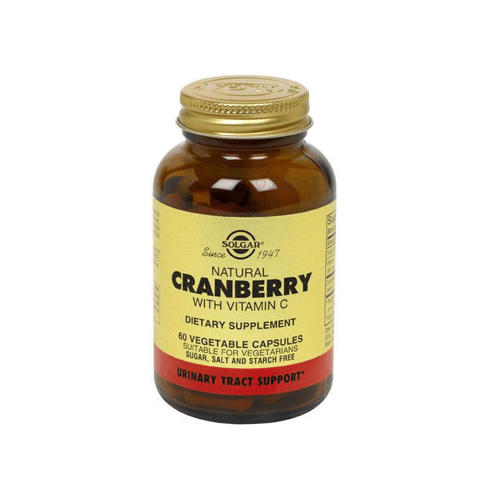 Solgar Natural Cranberry with Vitamin C Vegetable Capsule
