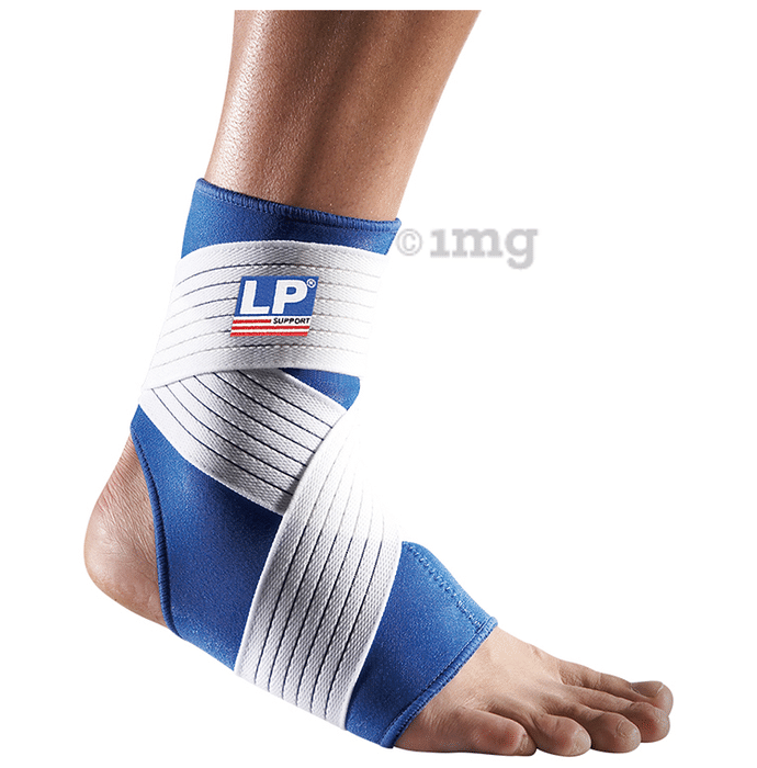 LP 728 Neoprene Ankle Support with Strap XL Blue