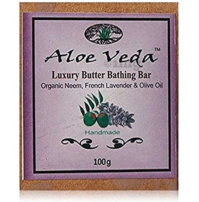 Aloe Veda Organic Neem French Lavender and Olive Oil Luxury Butter Bar