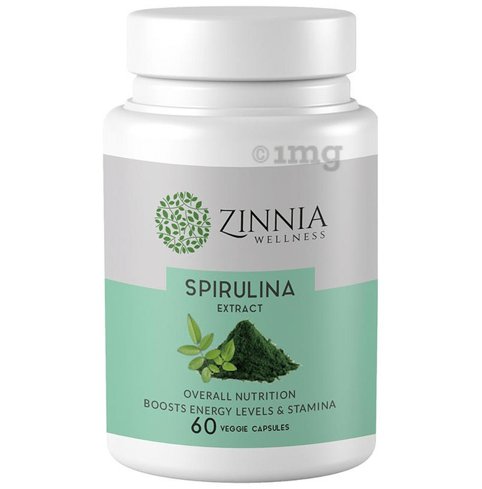 Zinnia Wellness Spirulina Extract Veggie Capsule