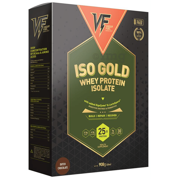 Vigour Fuel Iso Gold Whey Protein Isolate Dutch Chocolate