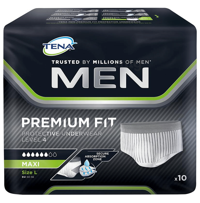 Tena Men Premium Fit Protective Underwear Level 4 Large Maxi
