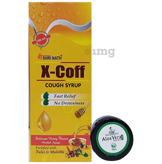 Shri Nath X-Coff Syrup with Aloe Vera Gel 10gm free