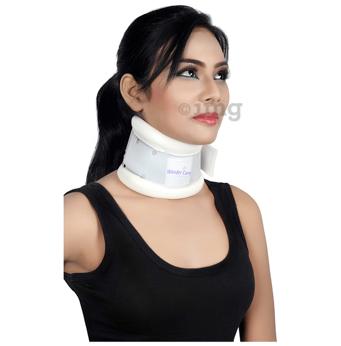 Wonder Care C103 Hard Cervical Collar Neck Support (Adjustable Height) Small