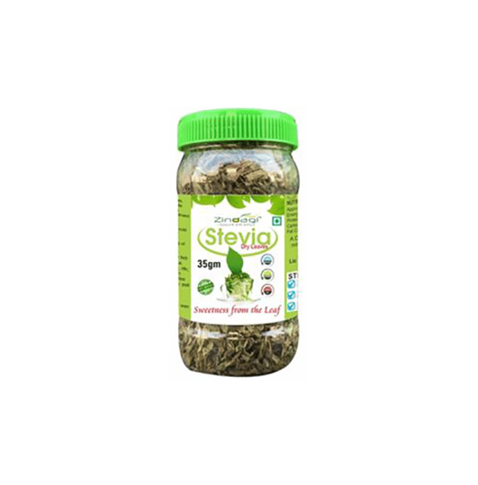 Zindagi Stevia Dry Leaves Zero Calorie Sweetener (35 gm Each)Buy 8 Get 2 Free