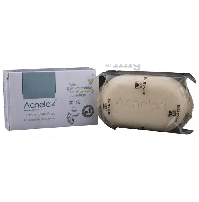 Acnelak Pimple Care Soap with Aloe Vera | For Acne Prone Skin