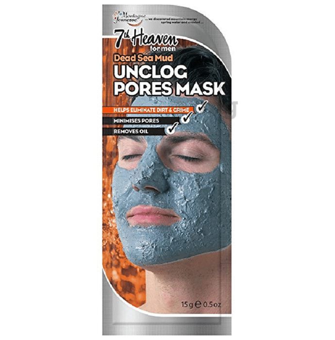 7th Heaven for Men's Unclog Pore Mask Dead Sea Mud