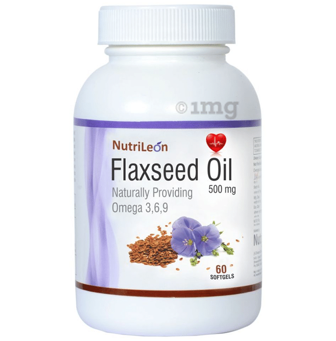 Nutrileon Omega 3,6,9 Flaxseed Oil 500mg Capsule