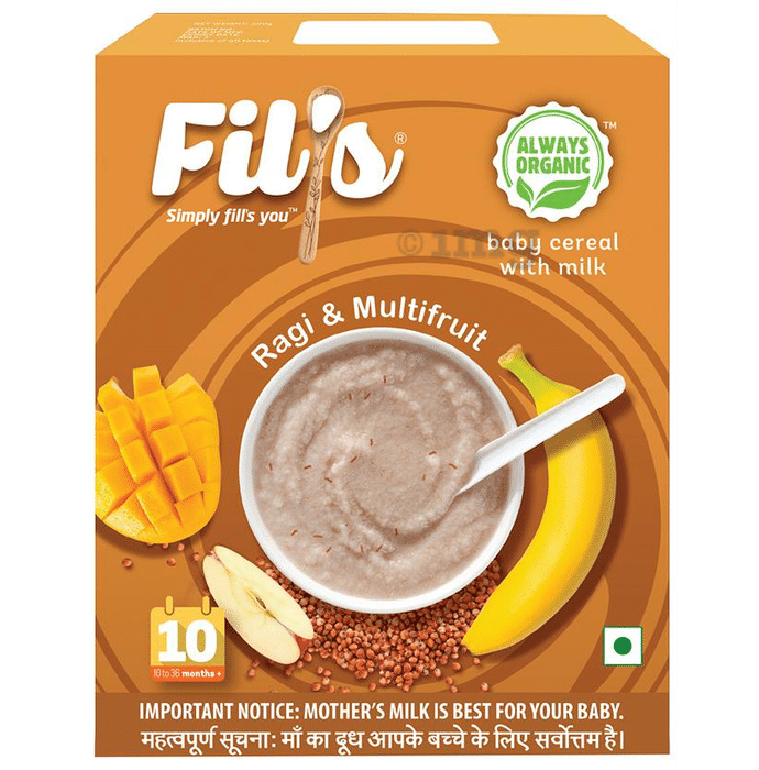 Fil's Baby Cereal with Milk (10 to 36 Months+) Ragi & Multifruit