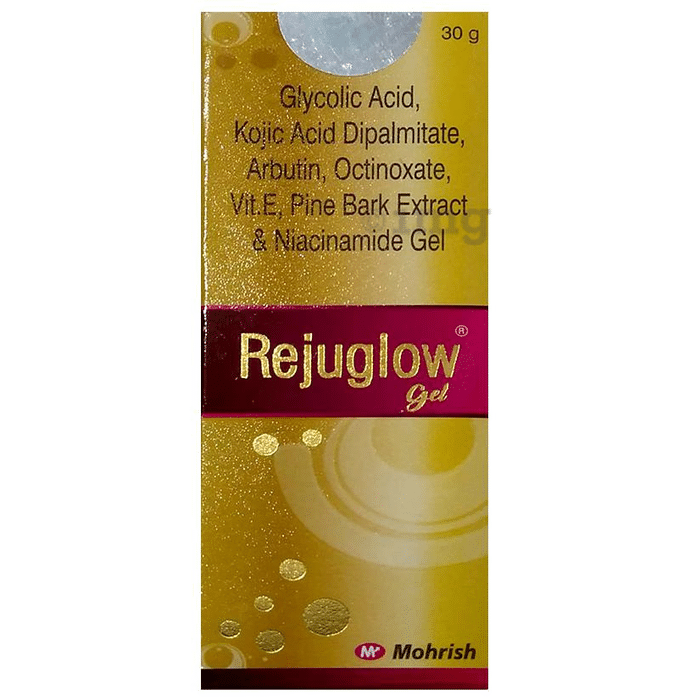 Rejuglow Gel with Glycolic Acid, Kojic Acid, Niacinamide & Vitamin E