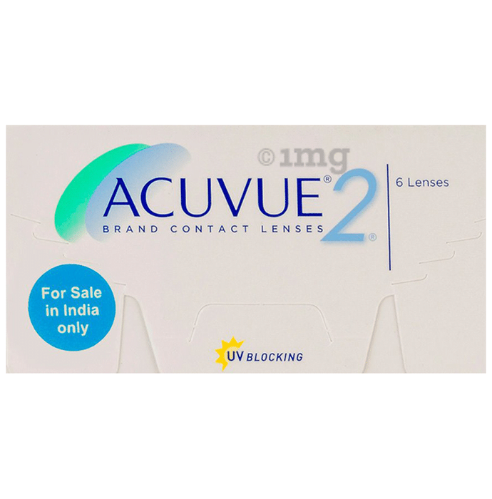 Acuvue 2 UV Blocking Contact Lens Optical Power -0.5 Transparent Spherical