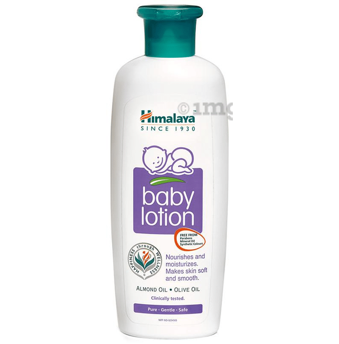 Himalaya Baby Lotion with Almond & Olive Oil | Nourishes & Moisturises Baby's Skin | Paraben-Free