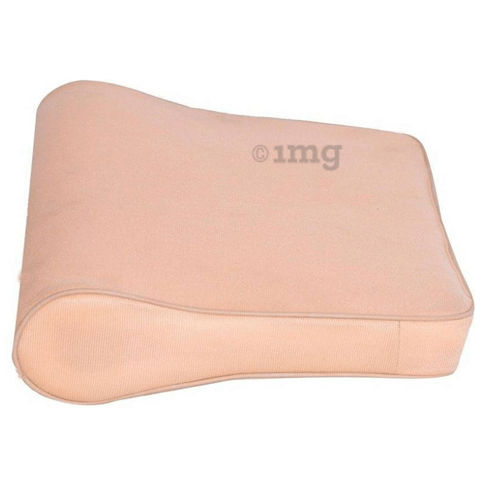 Medtrix Cervical Pillow Spondylosis Neck and Back Pain Support Universal Beige Eco